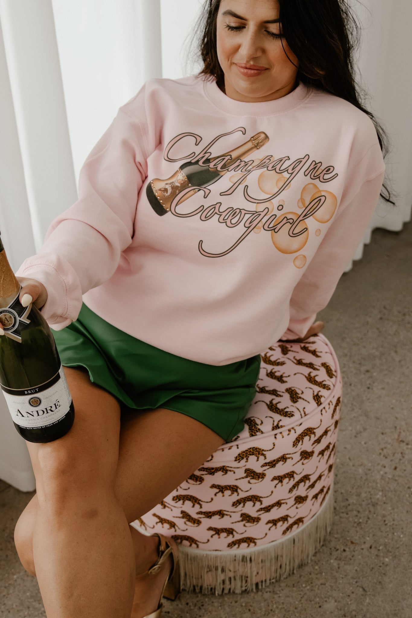 GINA CHAMPAGNE COWGIRL TEE