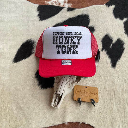 Support Your Local HonkyTonk Western Foam Trucker Hat