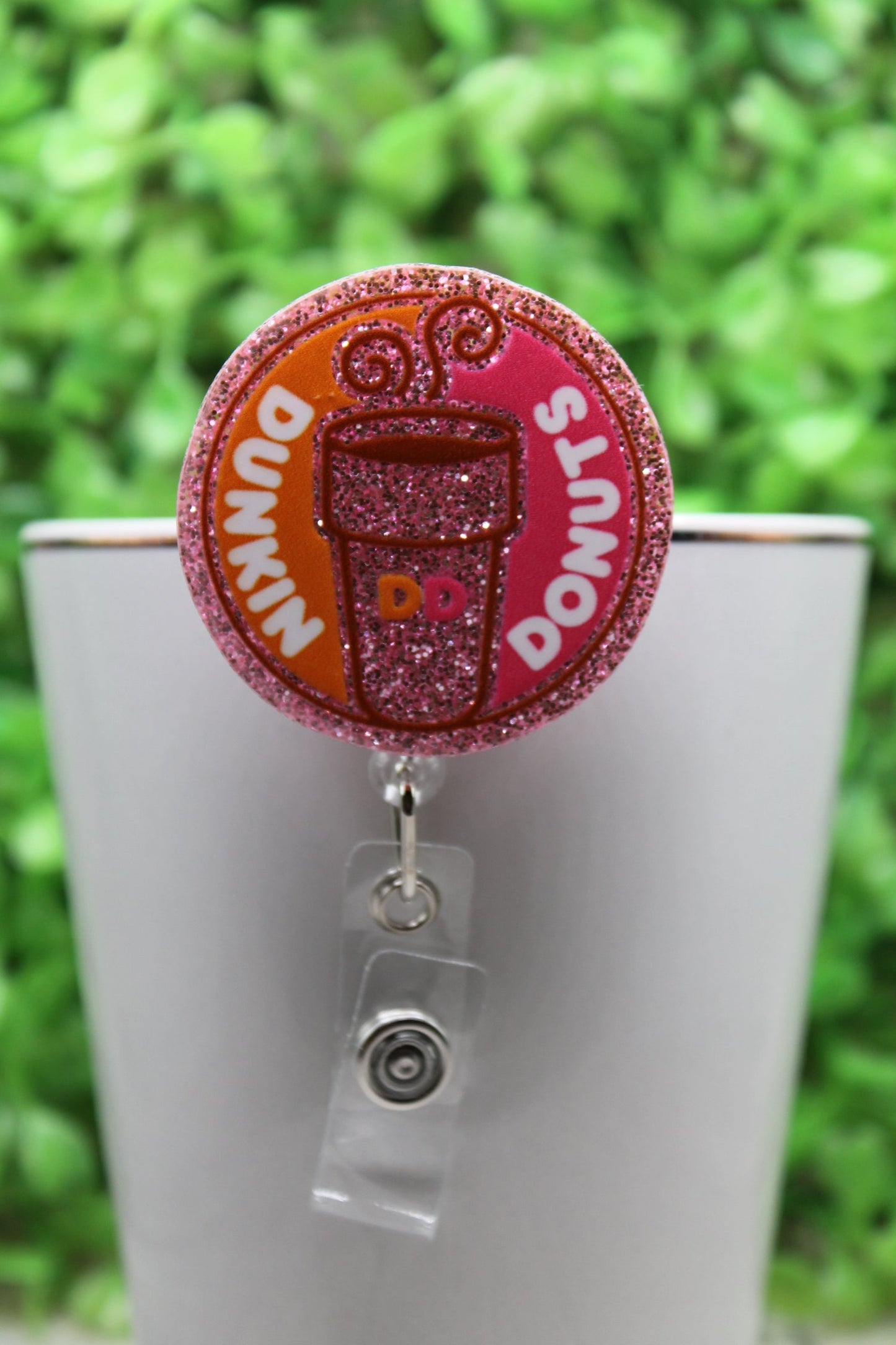 Dunkin Circle Badge/ID Holder Reel