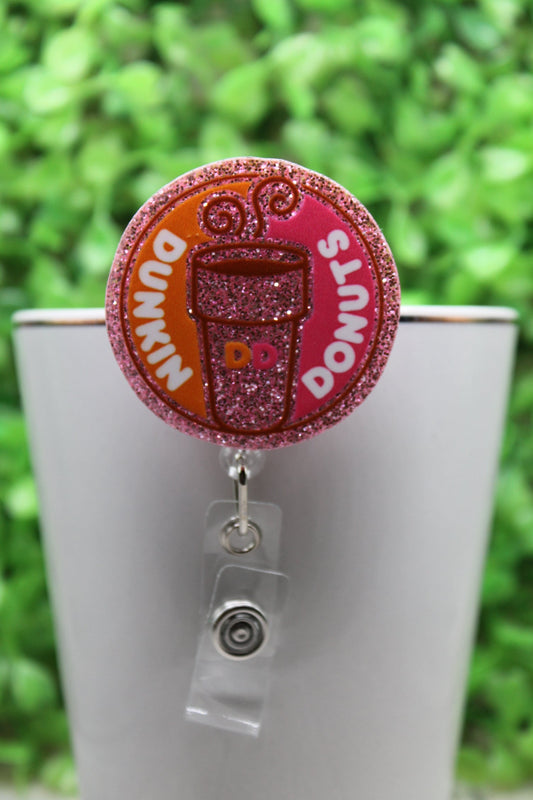 Dunkin Circle Badge/ID Holder Reel