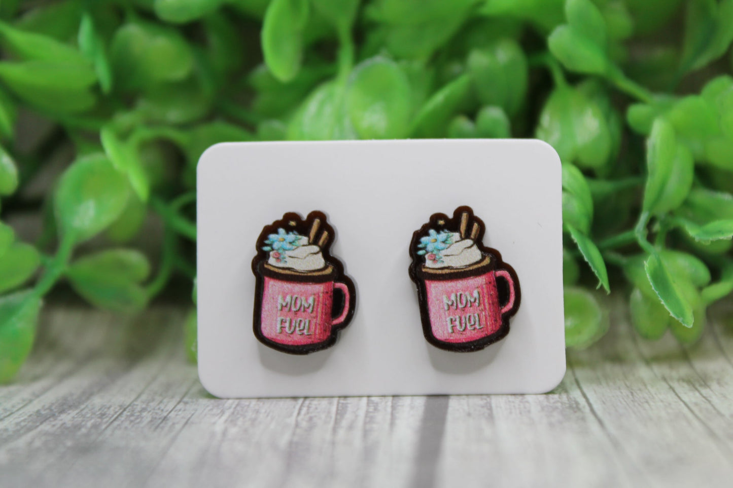 Mom Fuel Stud Earrings