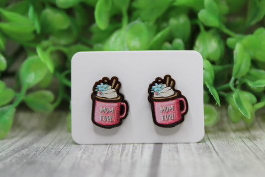 Mom Fuel Stud Earrings