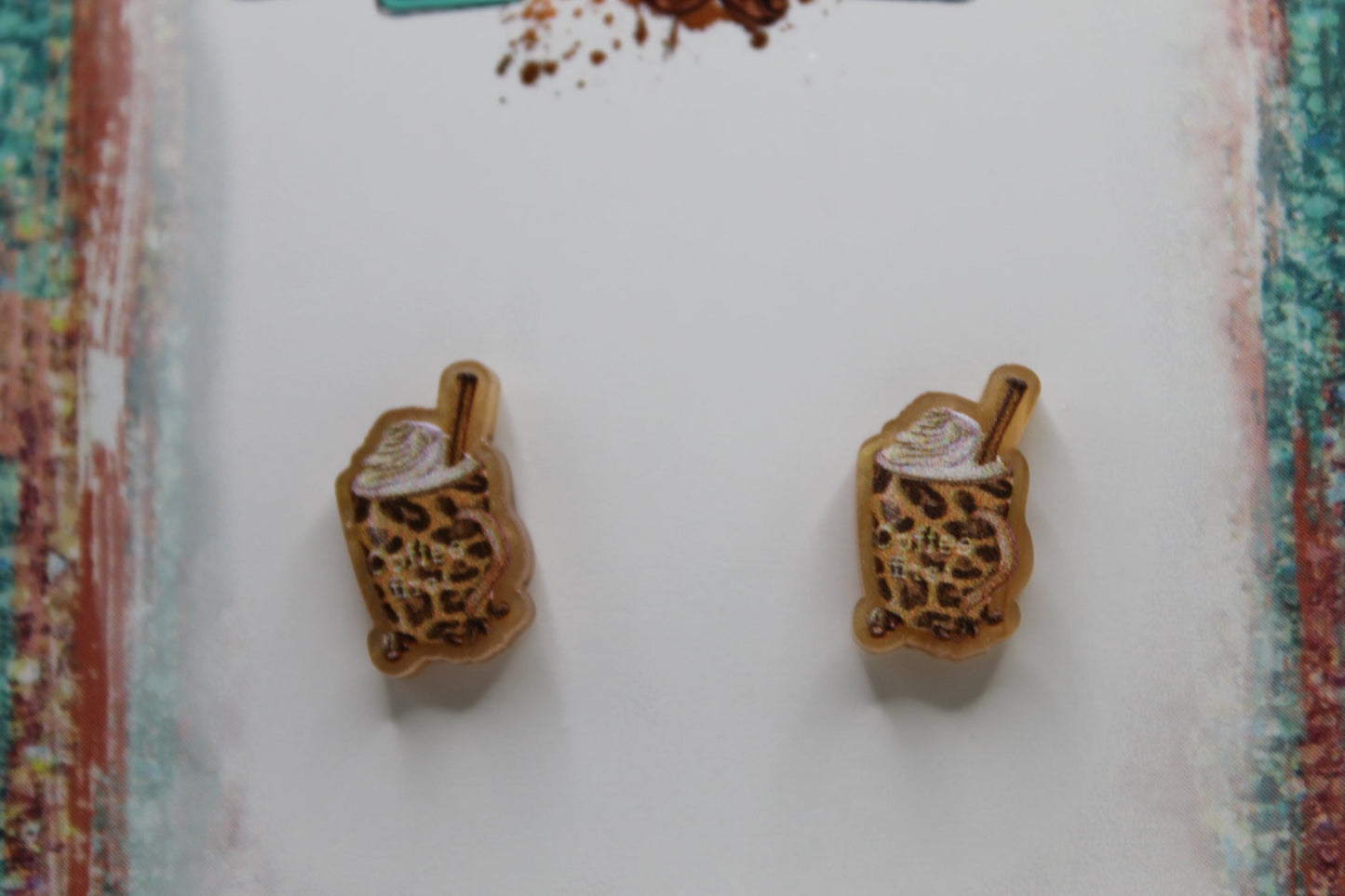 But First Coffee Stud Earrings