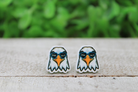 Eagles Football, Eagles Head Stud Earrings