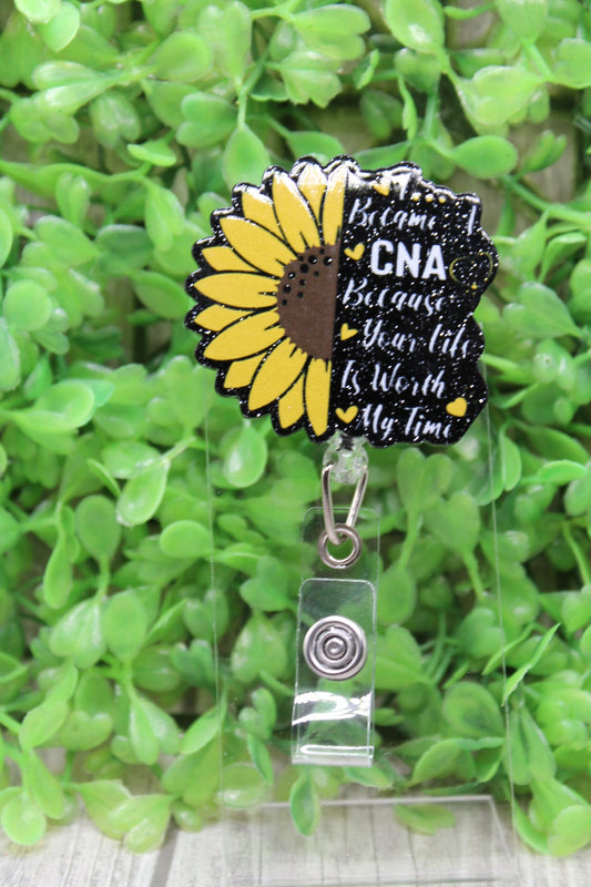 CNA Sunflower Badge/ID Holder Reel