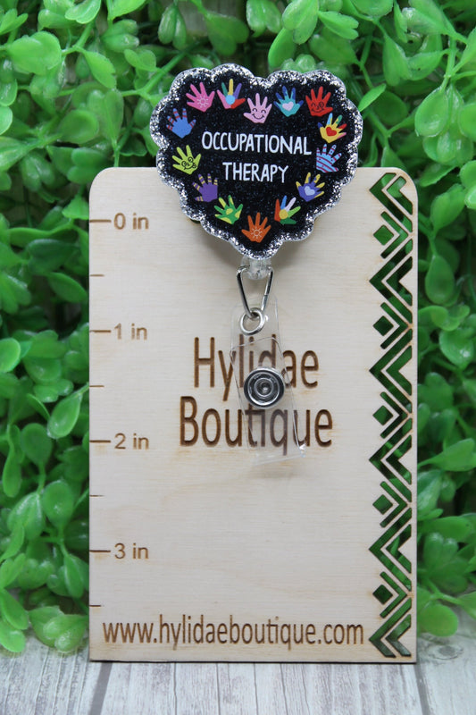 Occupational Therapy Heart Badge/ID Holder Reel