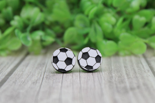 Soccer Stud Earrings