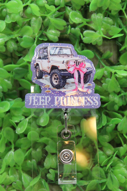 Jeep Princess Badge/ID Holder Reel
