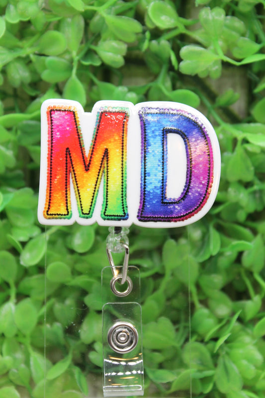 MD Tie Dye Badge/ID Holder Reel