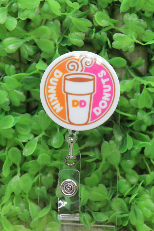Dunkin Circle Badge/ID Holder Reel