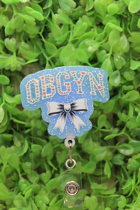 OBGYN Bow Badge/ID Holder Reel
