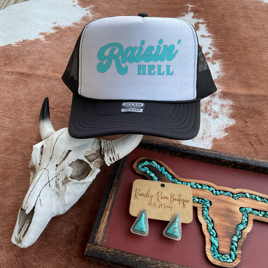 Raisin’ Hell Western Classic Foam Trucker Hat