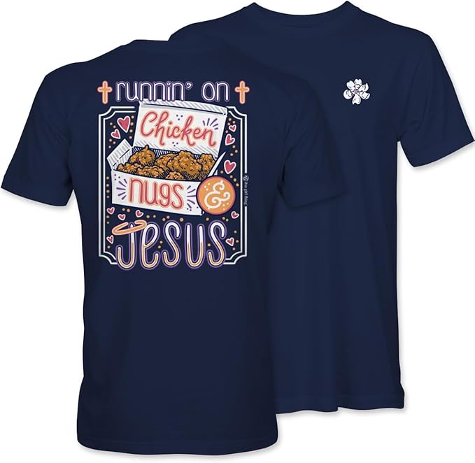 Jesus Chicken Nugs - Adult T-Shirt - Itsa Girl Thing