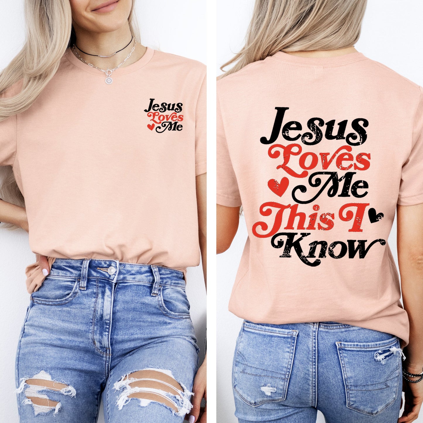 Jesus Loves Me, This I Know, Christian, Jesus, Gospel, Faith, Saved Tshirt Comfort Colors T-Shirt