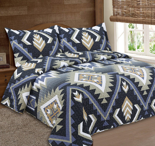 Aztec inspired 3pc Quilt