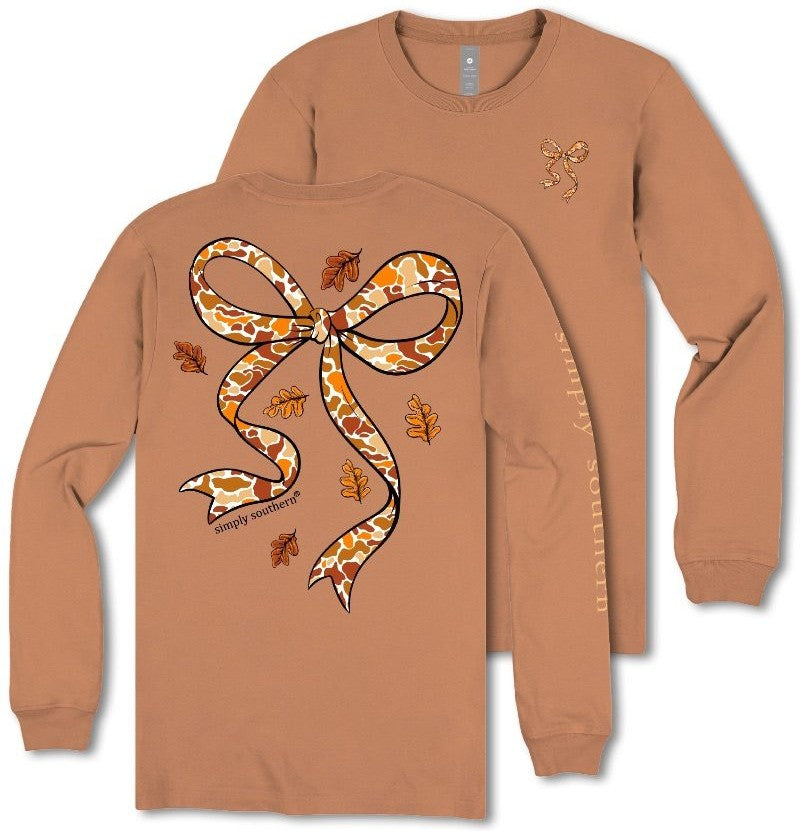 Fall - Camo Bow - Leaves - SS - F25 - Adult Long Sleeve