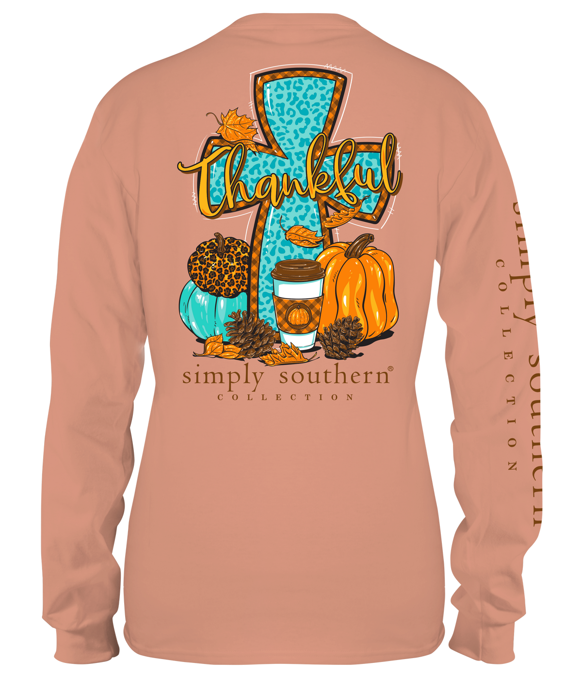 Thankful - Fall Cross - SS - Adult Long Sleeve