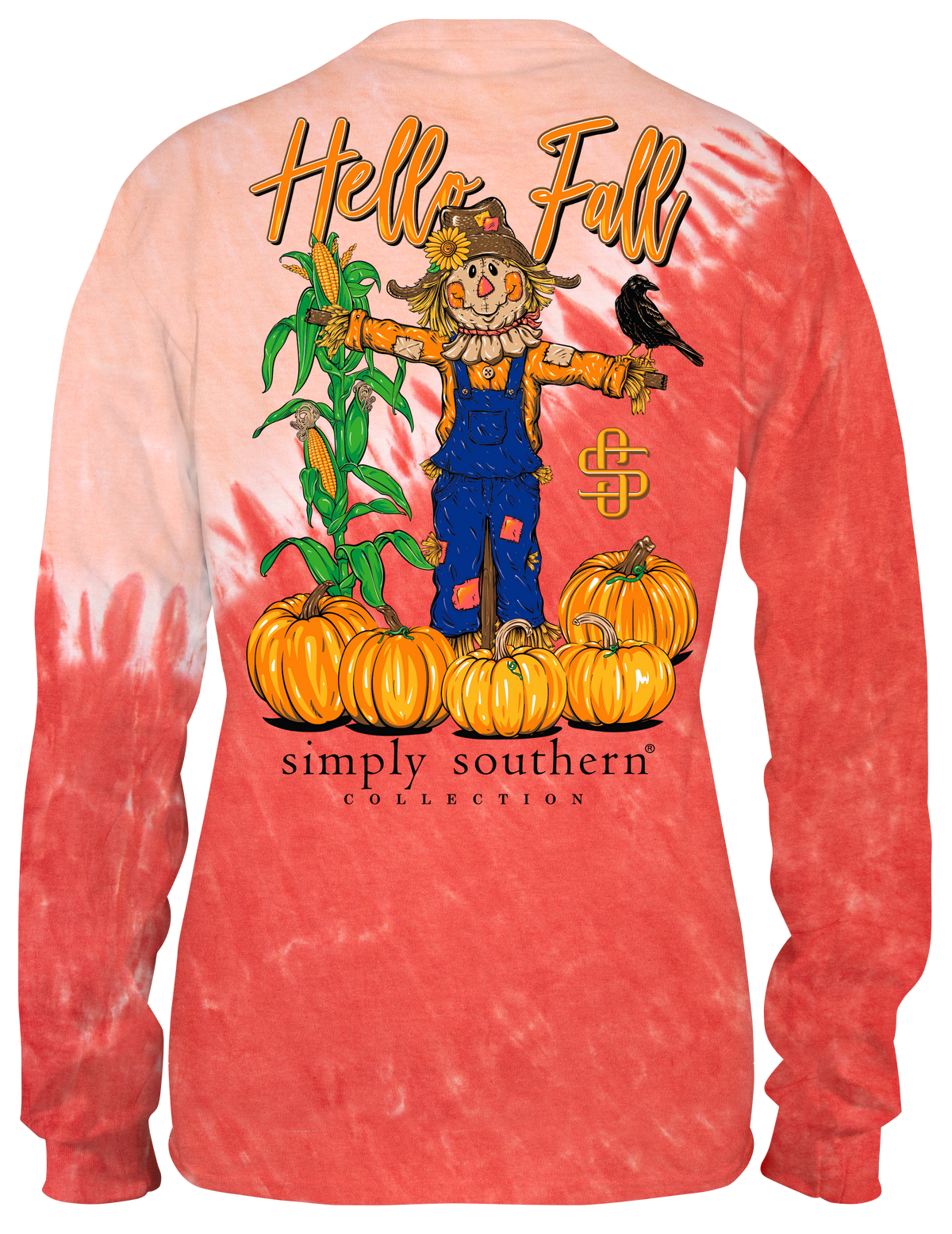 Hello Fall - Scarecrow - SS - Adult Long Sleeve