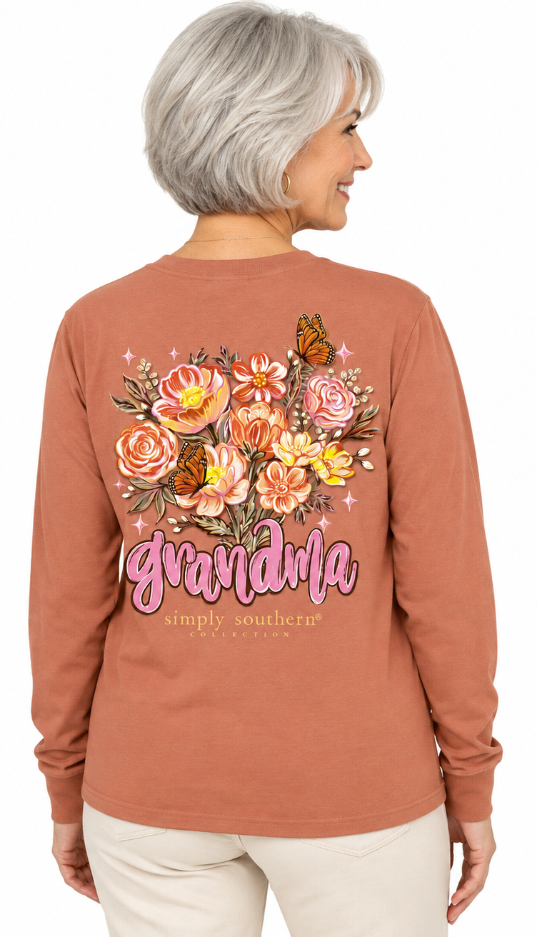 Grandma - Floral - SS - F26 - Adult Long Sleeve