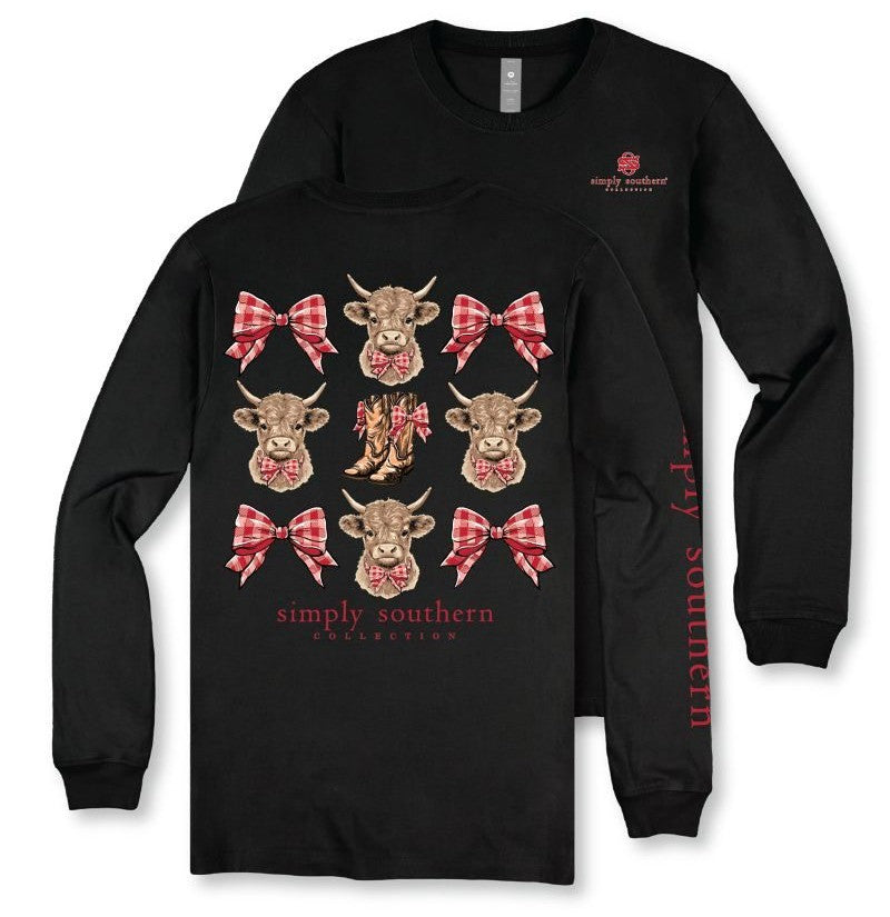 Highlander - Gingham Bows - SS - F26 - Adult Long Sleeve