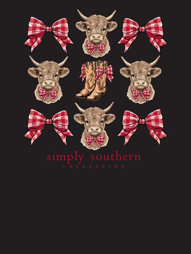 Highlander - Gingham Bows - SS - F26 - Adult Long Sleeve