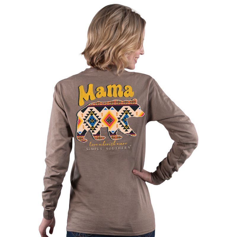 Mama Bear Aztec - SS - Adult Long Sleeve