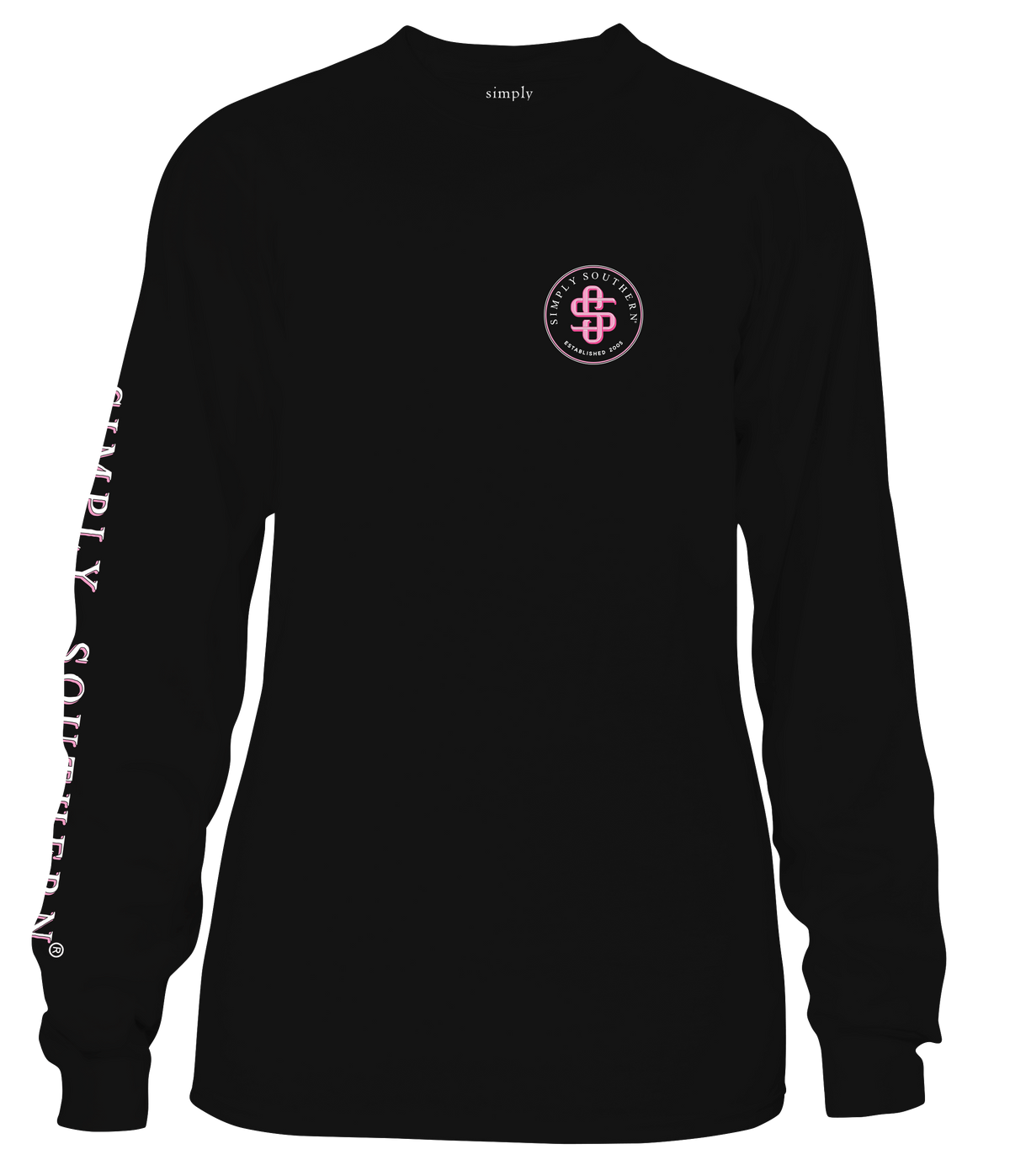 Breast Cancer Awareness - Strength, Courage and Support - Elephant - SS - Adult Long Sleeve