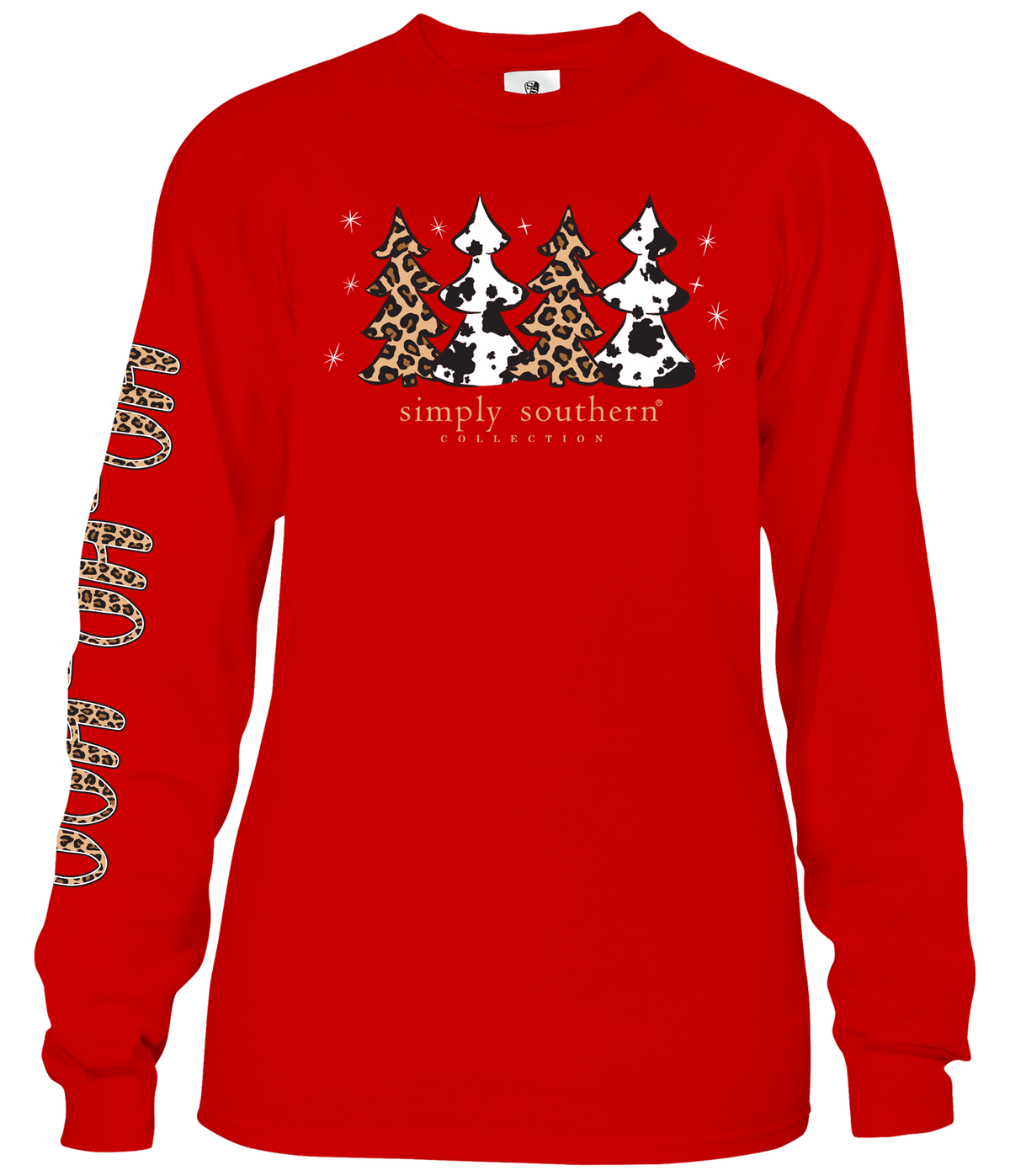 Santa Believe - Cow Print - SS - Adult Long Sleeve