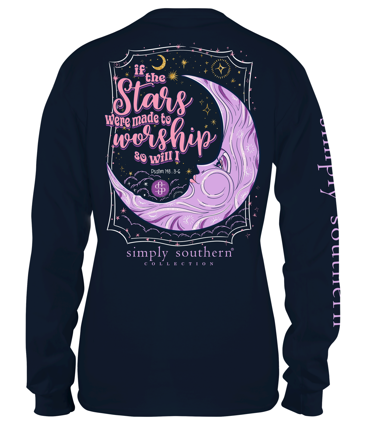 If The Stars Were Made To Worship So Will I - Moon - SS - Adult Long Sleeve