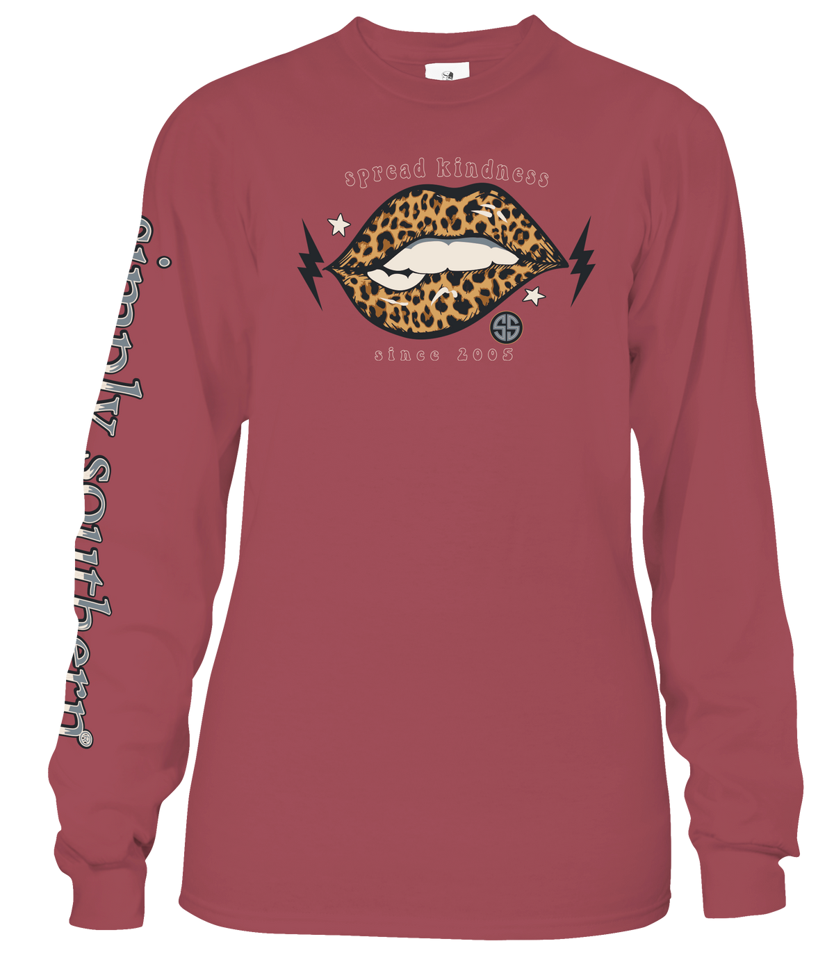 Spread Kindness - Gimme Some Sugar - Leopard Lips - SS - Adult Long Sleeve
