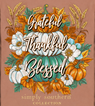 Grateful - Thankful - Blessed - Pumpkins - SS - F26 - YOUTH Long Sleeve
