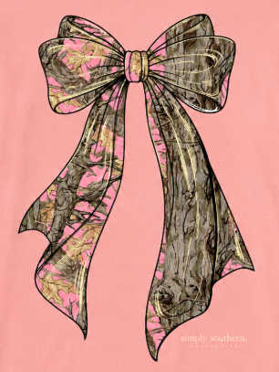 Tree Camo Bow - SS - F26 - Adult Long Sleeve