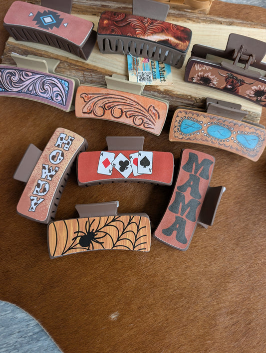 Western-Style Hair Claw for Women – Large 4-Inch Clip