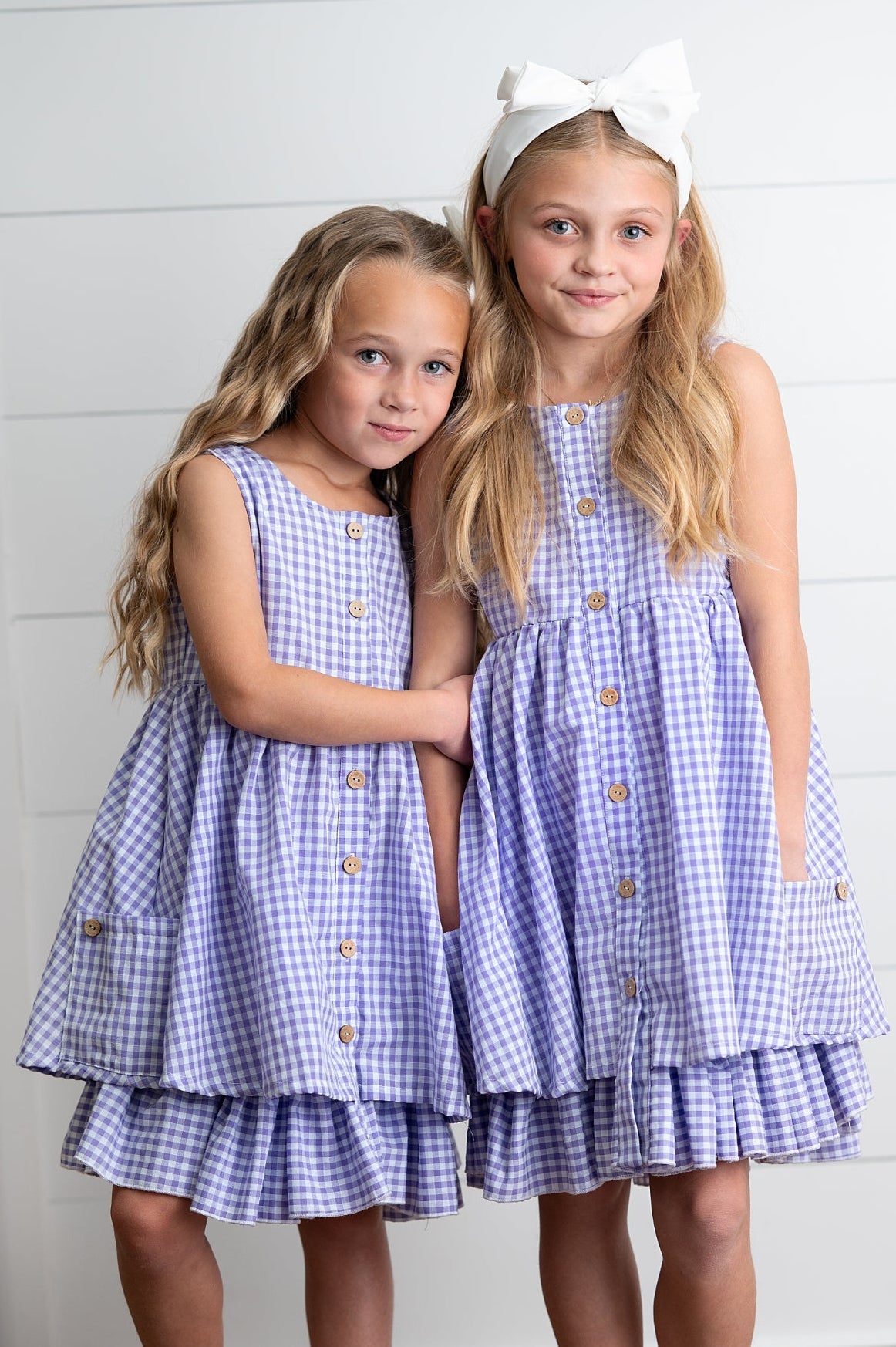Brooke Lavender Gingham Dress
