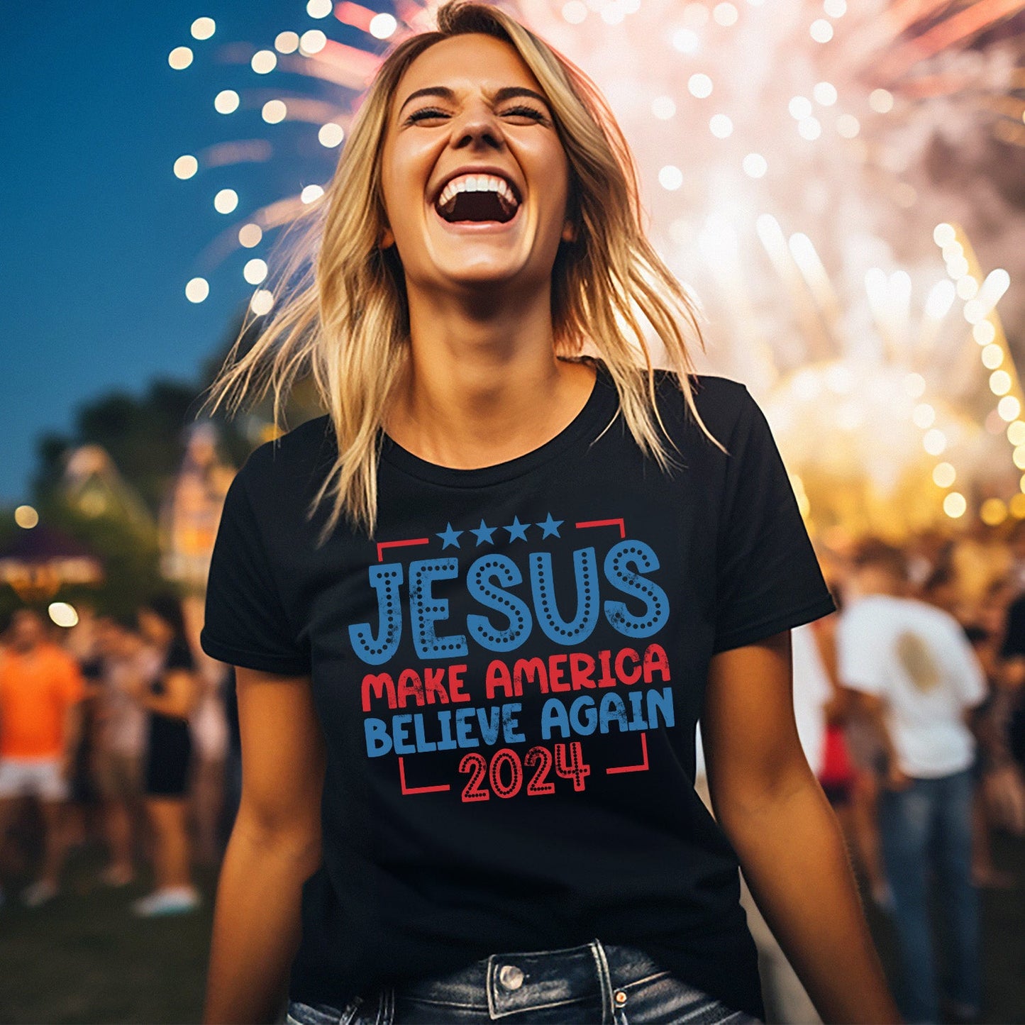 Jesus Make America Believe Again Tees