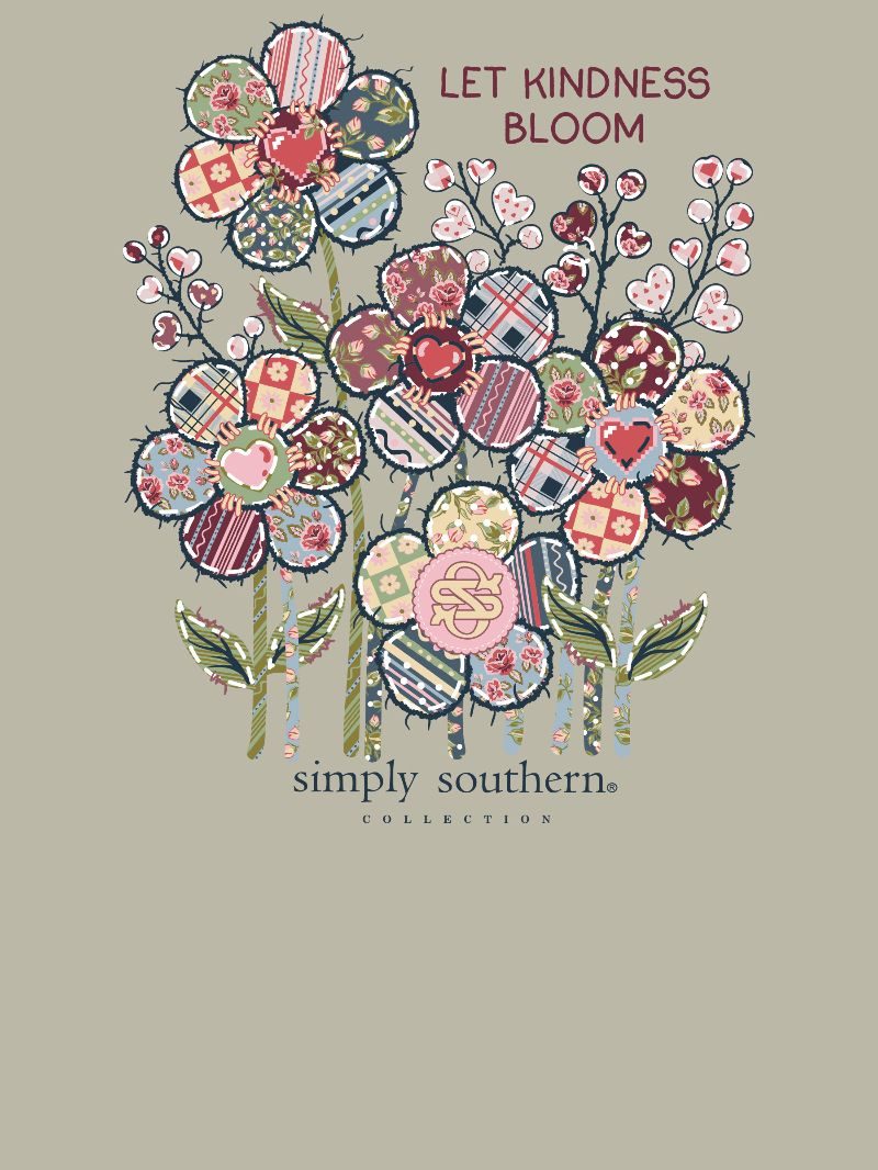 Let Kindness Bloom - Flowers - Patchwork - F26 - SS - YOUTH T-Shirt