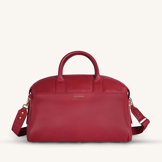 Mira & Moss Athena Duffel - Garnet Red