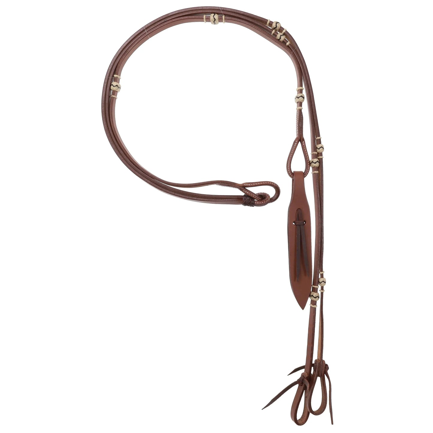 8' Flat Leather Romal Reins