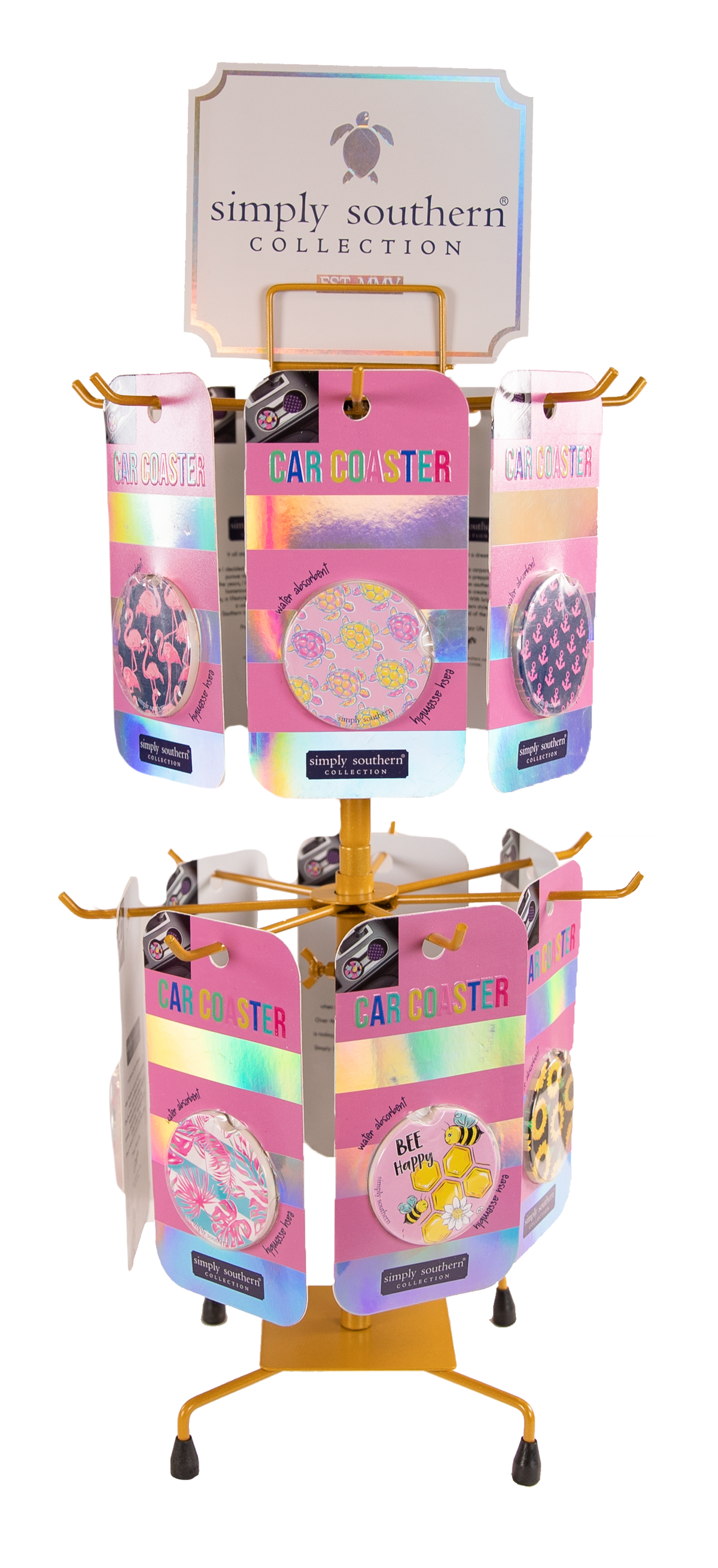 Car Coaster - Happy - S20 - Simply Southern