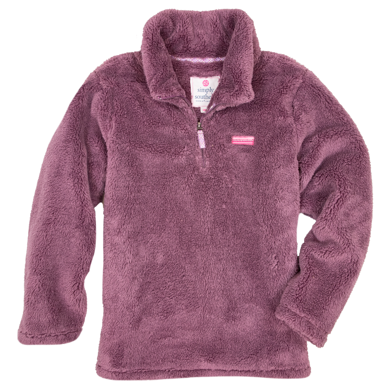 Simply Classic Sherpa Plum - Pullover - F21 - Simply Southern