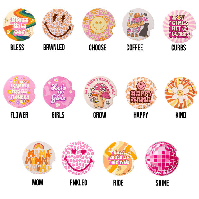 Car Coaster - F23 - Simply Southern (Sold in a set of 2)