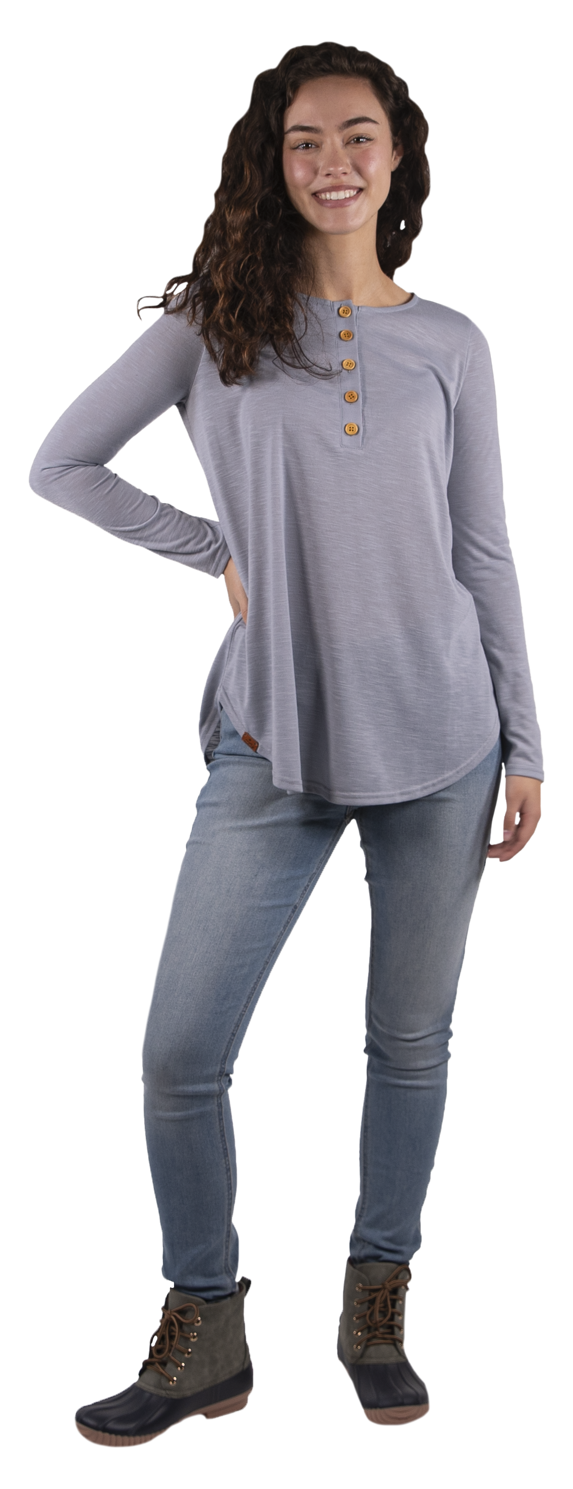 Henley - Stone - SS - F22 - Adult Top