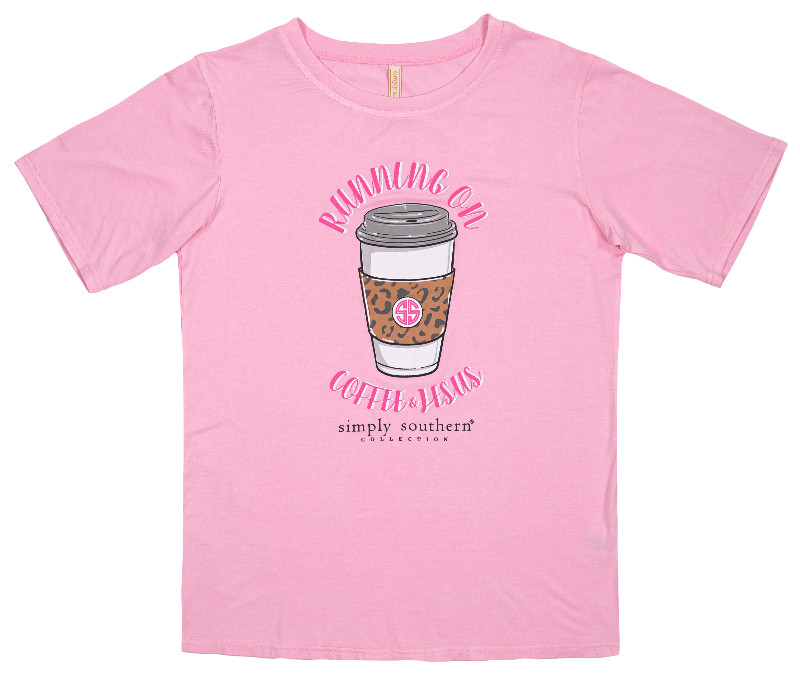 Running On Coffee & Jesus - SS - F22 - Adult PJ Set