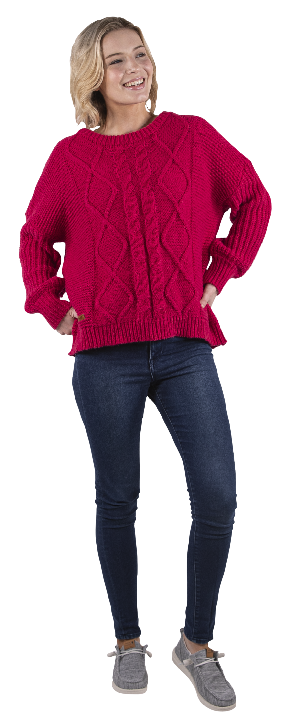 Preppy Sweater - Raspberry - F22 - Simply Southern