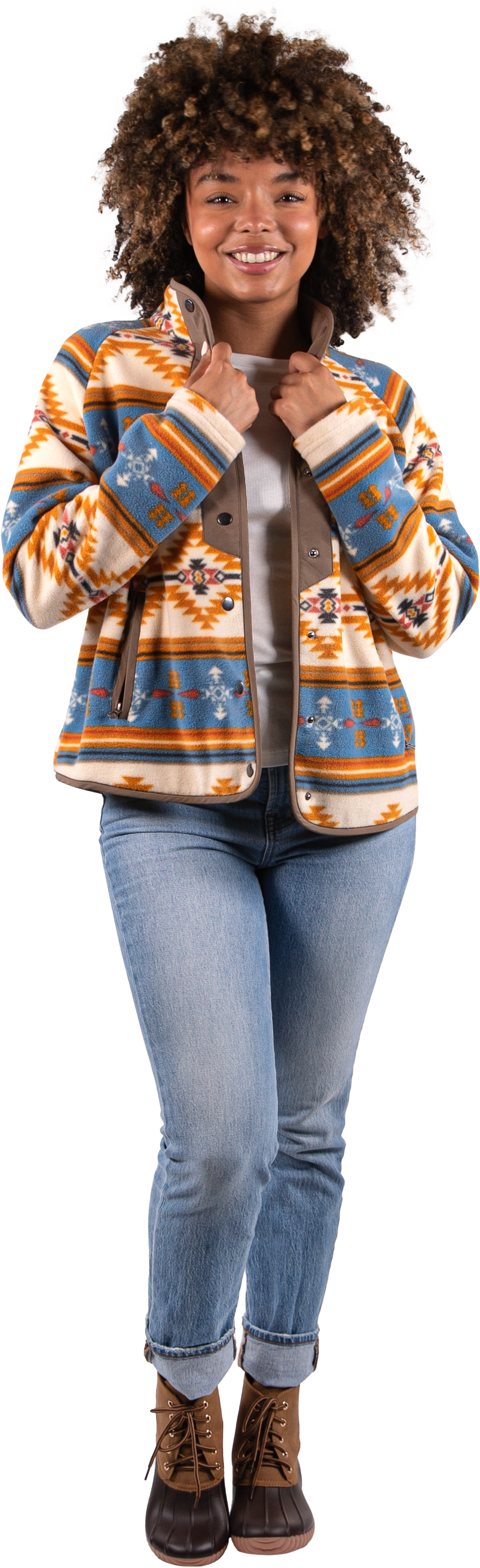 Fleece Snap Jacket - Tribe - F22 - Simply Southern