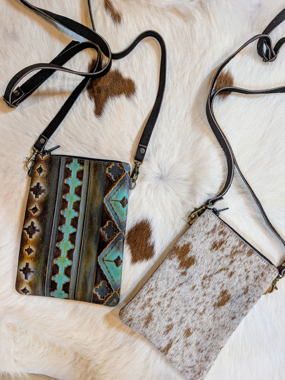 Genuine Leather Handmade Crossbody Bag – Two Unique Styles for Timeless Western Elegance