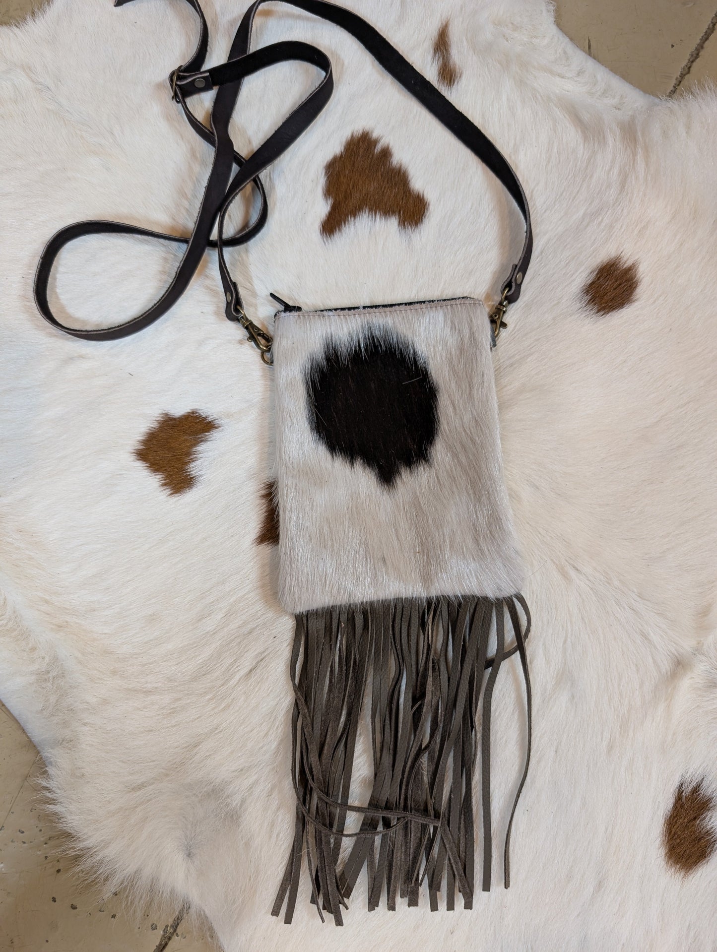 Genuine Leather Crossbody with Fringe – Handmade Western Purse in Three Unique Styles