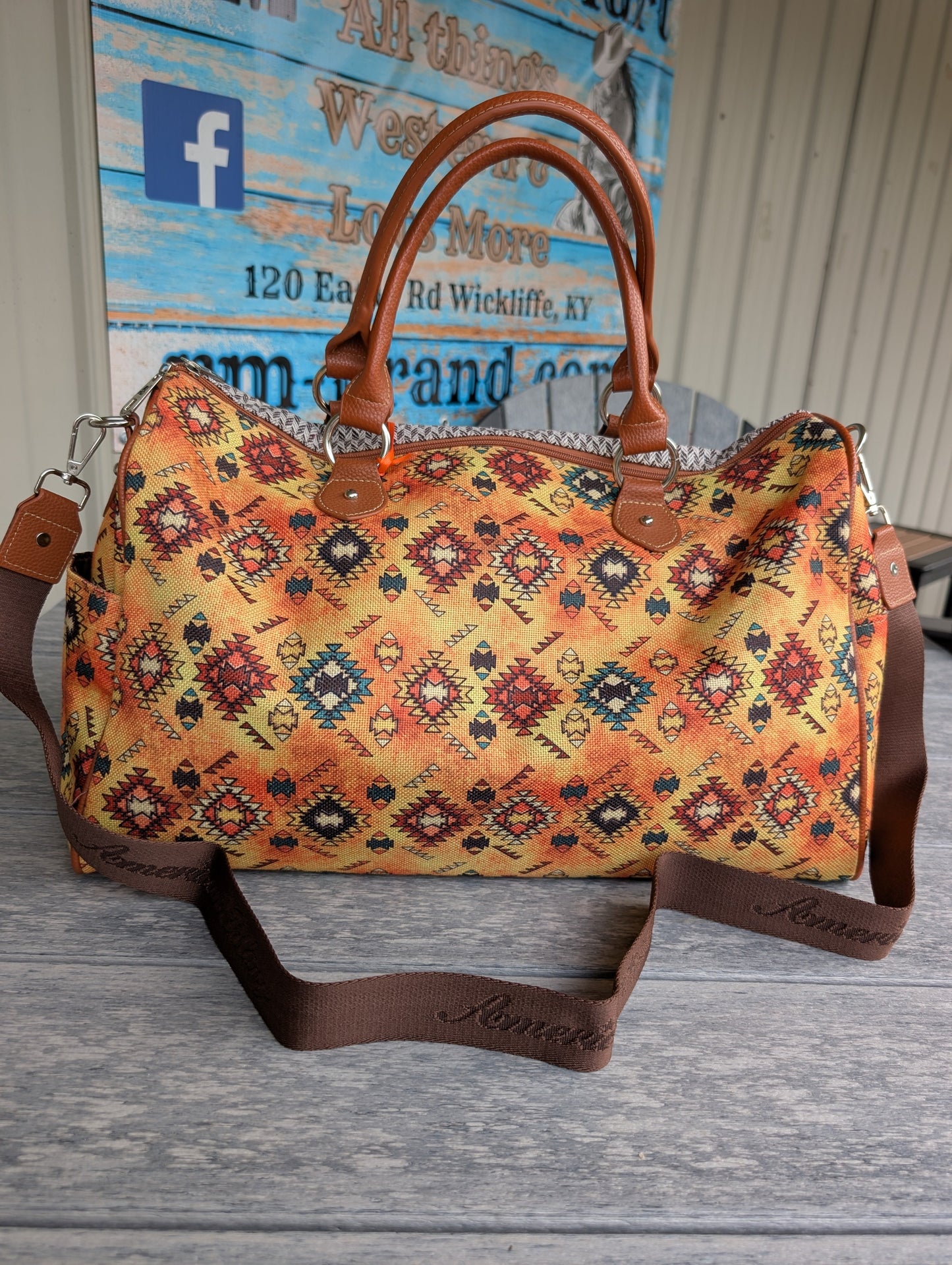 American Bling Western Style Duffle Bag