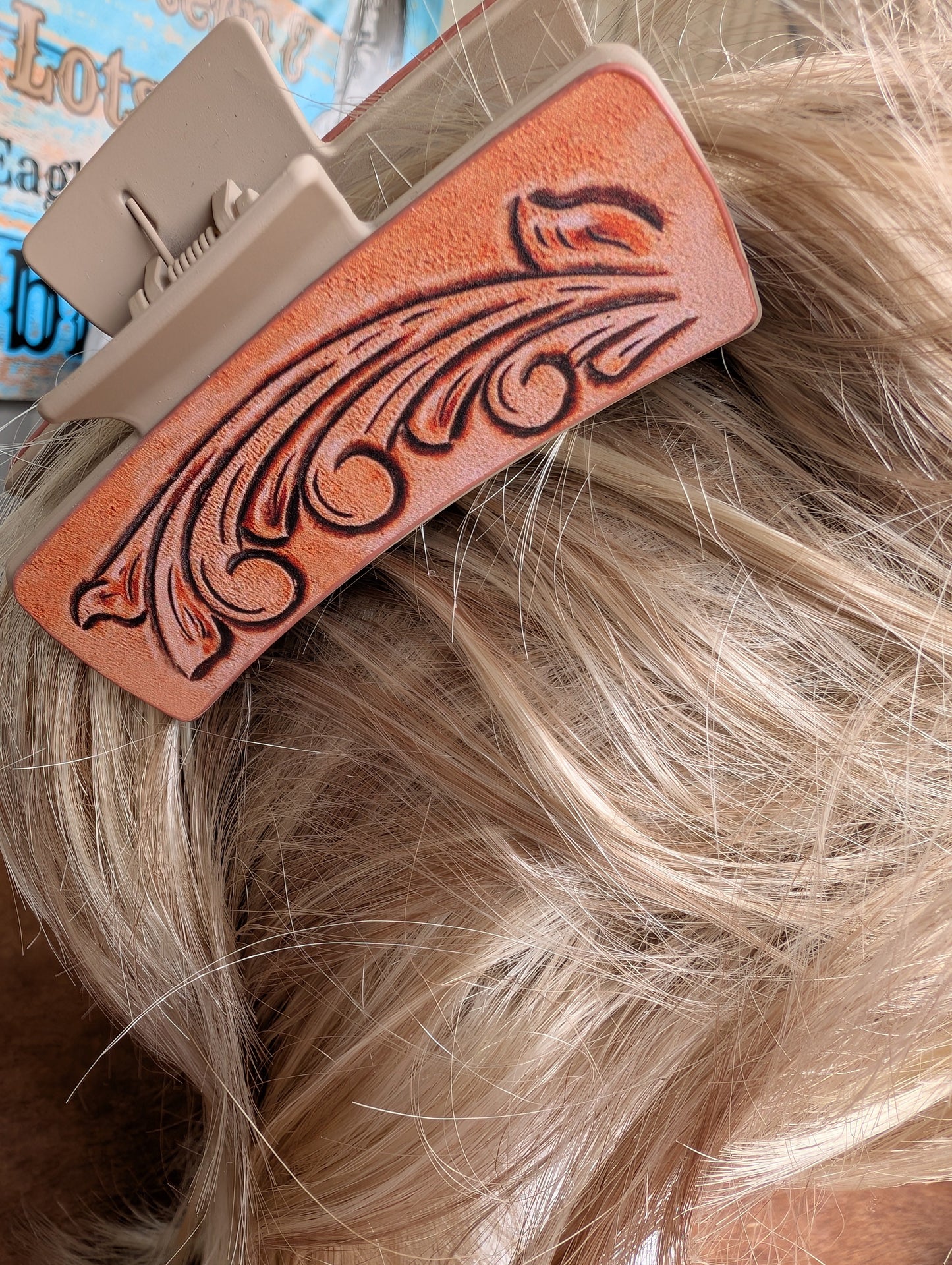 Western-Style Hair Claw for Women – Large 4-Inch Clip