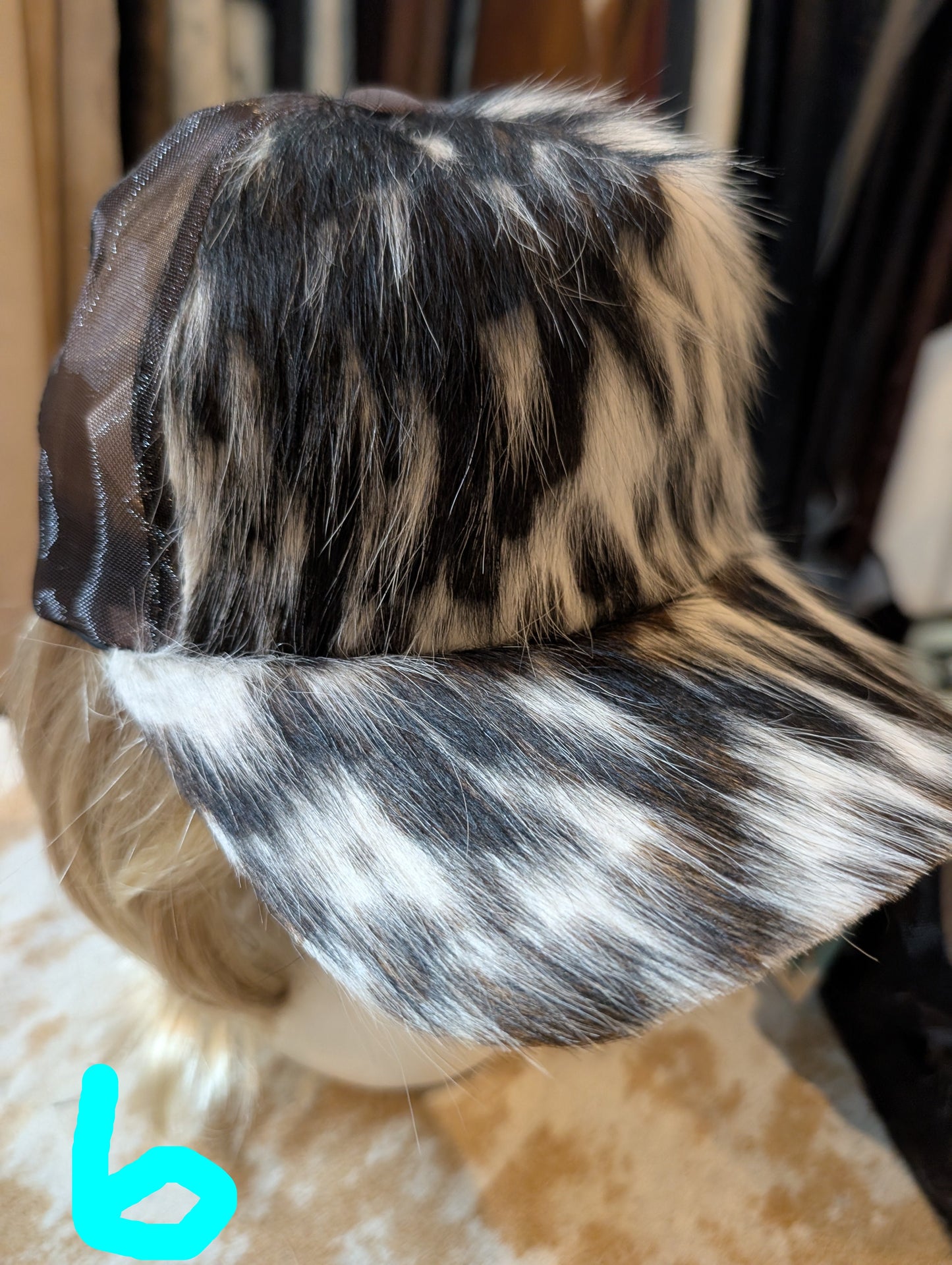 Rustic Rodeo Cowhide Baseball Cap – Genuine Western Hair-On Hide